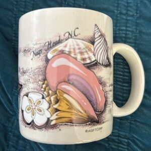 Vintage seashell Nag’s Head South Carolina mug cup